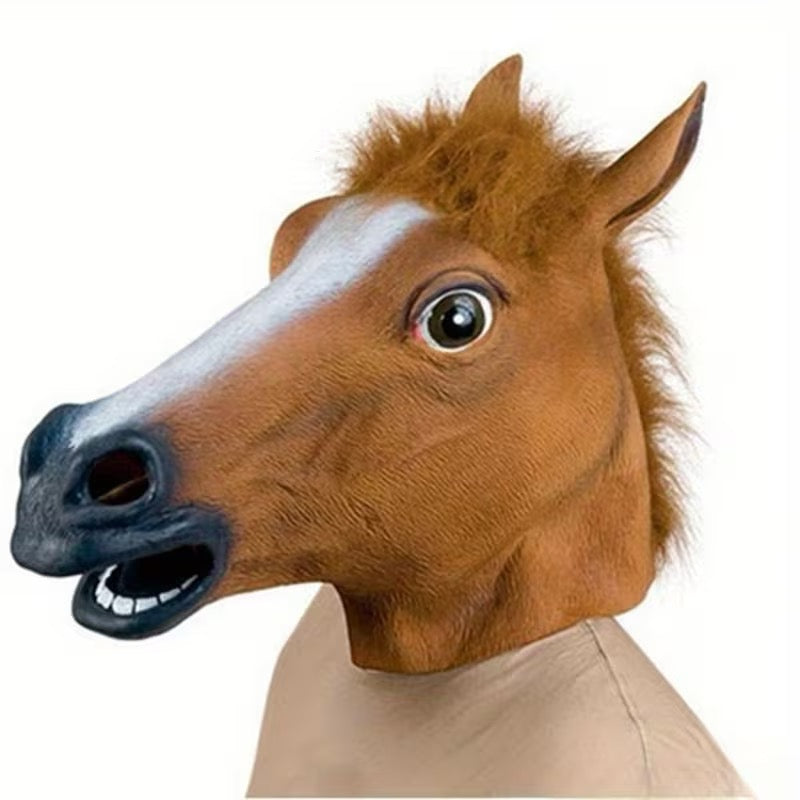Paardenhoofd - Dierenmasker voor Halloween & Themafeesten